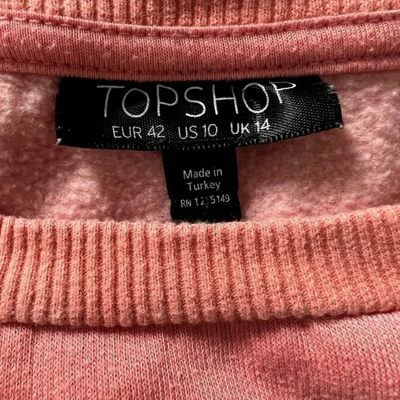 TOPSHOP woman’s crewneck pullover sweater size 10 - Picture 9 of 9